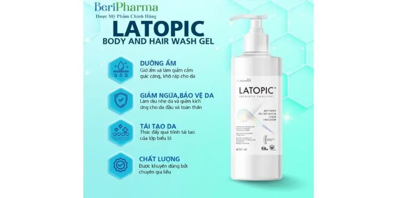 Nhũ tương tắm dành cho da dị ứng/kích ứng