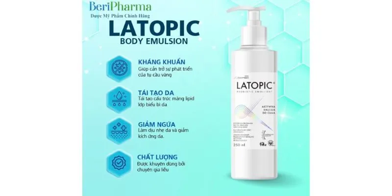 Nhũ tương dưỡng ẩm, dịu ngứa da dị ứng/kích ứng toàn thân